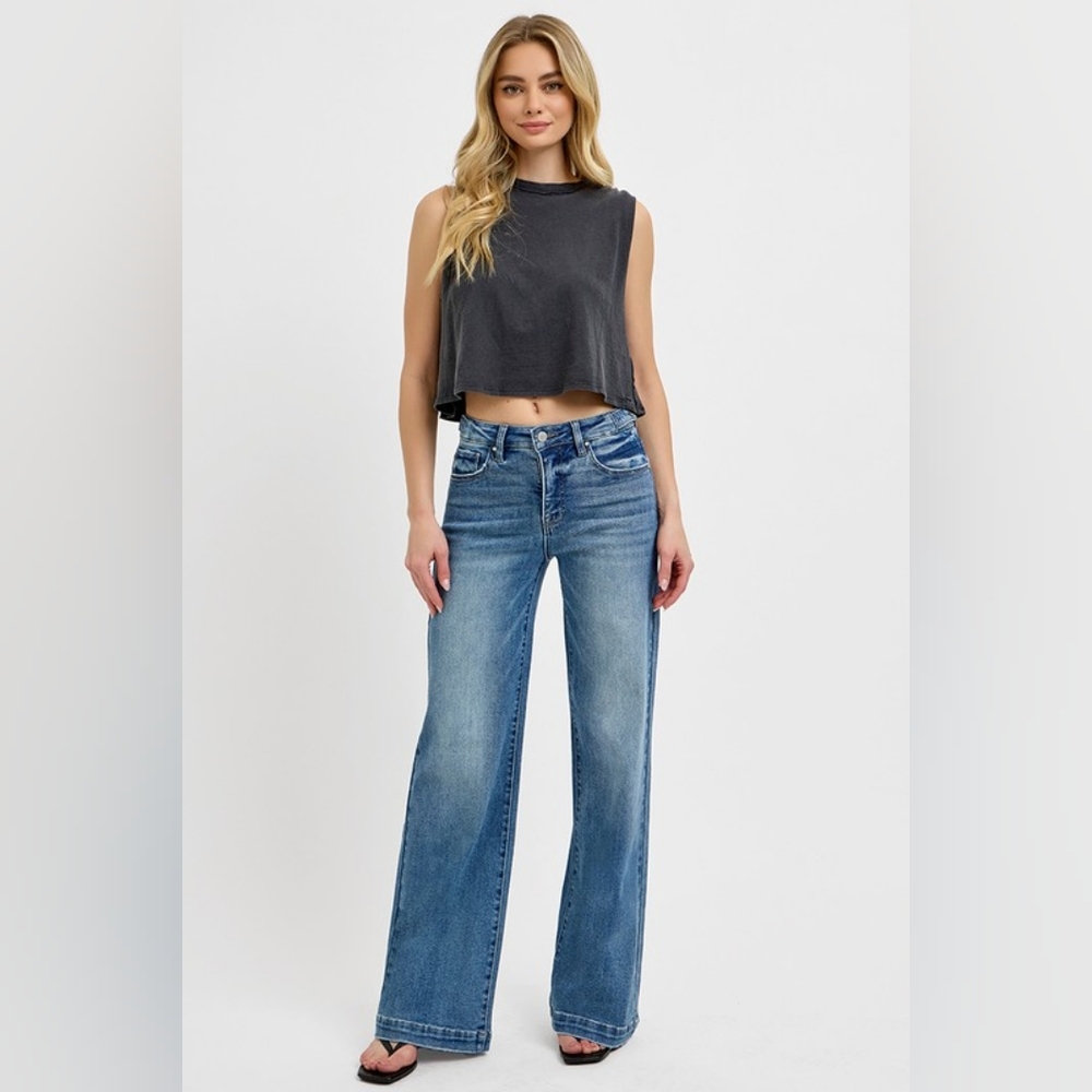 Women's Blue Flare & Wide Leg Jeans